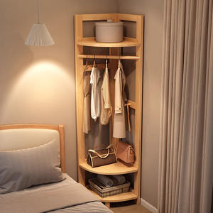 Armario <span class=keywords><strong>de</strong></span> Esquina <span class=keywords><strong>de</strong></span> <span class=keywords><strong>Madera</strong></span> Maciza <span class=keywords><strong>de</strong></span> Fábrica, Perchero <span class=keywords><strong>de</strong></span> Pie, Perchero Integrado, Armario <span class=keywords><strong>de</strong></span> Almacenamiento para Sala <span class=keywords><strong>de</strong></span> Estar y Dormitorio - Product Image 6