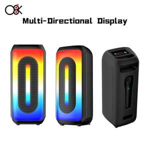 Altavoz De Karaoke Dual De 4 Pulgadas RGB Bluetooh Con Micrófono Para Fiesta Familiar De Ktv, Bajo Extra Con Amplificador Incorporado, Altavoz De Karaoke Doble De 2 Pulgadas - Product Image 3