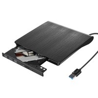 USB 3.0 Slim External Optical Drive DVD RW CD Writer Burner Reader Player for Laptop PCs Portable DVD Burner for Desktop