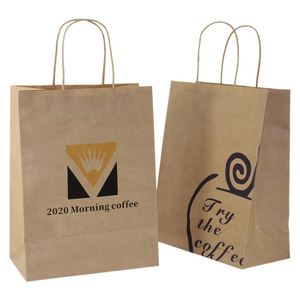 Bolsa de Papel Kraft Natural para Flores, Bolsas de Papel Marrón al por Mayor, Bolsas de Compras para Minoristas con Nombre de Marca Impreso - Product Image 3