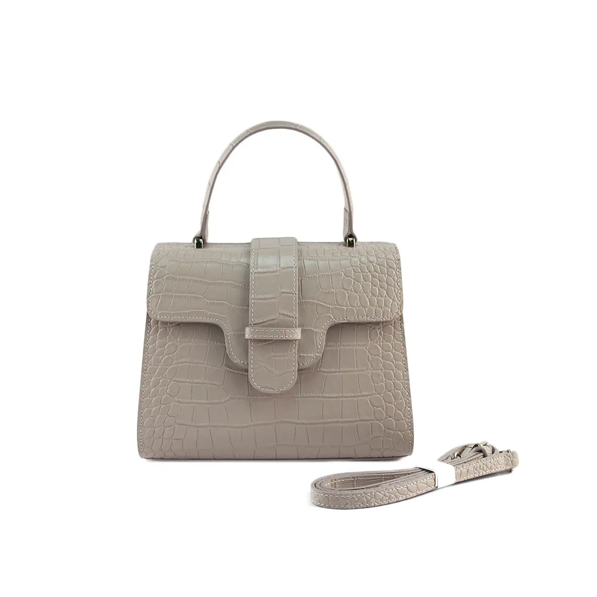 2022 New Handbag Single Shoulder Bag Messenger Bag Women's Customized Handbag Crocodile Pattern Export Women's Bag