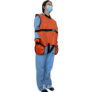 Gilet de contention pour homme, style gants orange, avec ceinture anti-agression, pour usage général, en polyester durable, protection de la taille - Product Image 1