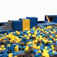 2022 Offre Spéciale personnalisé mousse souple pas cher blocs Trampoline parc gymnastique mousse Pit Cubes mousse piscine éponge Pit Cubes pour enfants