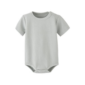 Customized Unisex <b>Baby</b> Newborn-Toddler Climbing Rompers Triangle Design Polyester/Cotton <b>Button</b> Closure Summer Use - Product Image 3