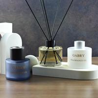 Feel Fragrance Glass Offre Spéciale 100 ml Bouteille de diffuseur de parfum de marque privée transparente 200 ml Bouteille de diffuseur de roseau en verre de forme ronde