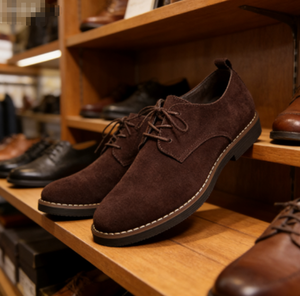 รองเท้าหนังผู้ชายสไตล์อังกฤษ สำหรับธุรกิจและลำลอง - Product Image 1