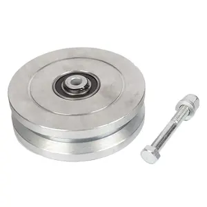 Nhà Máy Cung Cấp V Rãnh Trượt Thép Rolling Gate Pulley H.D Kín Con Lăn Vòng Bi Bánh Xe Cao Cấp V Rãnh Bánh Xe Thép