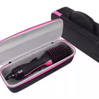 Écologique Grande Capacité Fermeture À Glissière Classique De Luxe À La Main Eva Lisseur À Cheveux Mallette De Transport Portable Protection De Voyage
