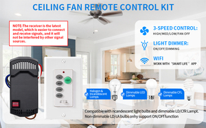 Phổ Trần Fan điều khiển từ xa kit, uc9050t Quạt Trần Tường chuyển đổi, 110V mã cố định quạt trần điều khiển - Product Image 3