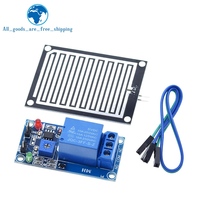 Module de détection de pluie et de gouttes de neige TZT, module météo pour Arduino, module de contrôle de relais, capteur d'eau de pluie
