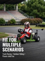Go Kart de 200cc, 4 Tiempos, a Gasolina, 90km/h, Tracción Trasera, para Adultos, con Sistema Hidráulico