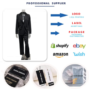 Completo da <span class=keywords><strong>Donna</strong></span> MW0298: Blazer Elegante Slim Fit, Cardigan alla Moda, Set da Ufficio per Signore - Product Image 2