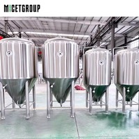 Système de fermentation en acier inoxydable 304/316 500 L, cuve de fermentation pour brasserie artisanale, bar, pub, restaurant