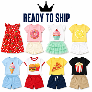 Lot de vêtements d'été pour enfants, assortiment aléatoire, garçons et filles, de 0 à 12 ans, usage quotidien, styles variés, pour importateurs de vêtements - Product Image 1