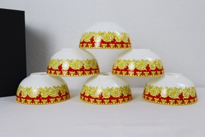 Luxury <b>6</b>-<b>Person</b> Porcelain Dinnerware <b>Set</b> Handmade Promotional European Style Customized Logo Salad Bowl Spoon <b>for</b> Parties - Product Image 2