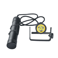 Lampe de poche LED COB IP68 plongée sous-marine lampe de poche LED torche rechargeable sous-marine batterie rechargeable DC 12V d'urgence