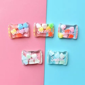 Nouvelles perles de thème alimentaire en résine miniature pour étuis de téléphone bricolage accessoires de cheveux pour enfants jouets décoratifs-bonbons colorés Candids - Product Image 4