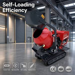 Mini Mezcladora de Concreto <span class=keywords><strong>Autocargable</strong></span> Voer con Camión Volquete, Mezcladora de Concreto a Gasolina, Maquinaria de Construcción, Mezcladora de Concreto Pequeña - Product Image 6