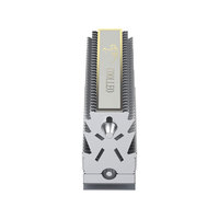 COOLLEO CL-V1 M kinerja tinggi. Radiator Hard Disk kondisi padat 2, 2280 bantalan karet ganda, pipa panas aluminium, kipas pendingin SSD-V1