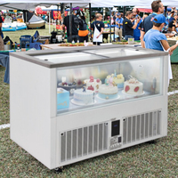 Ensemble complet Offre Spéciale de matériel de cuisine industriel en acier inoxydable pour restauration rapide vitrine commerciale de gelato pour restaurant hôtel