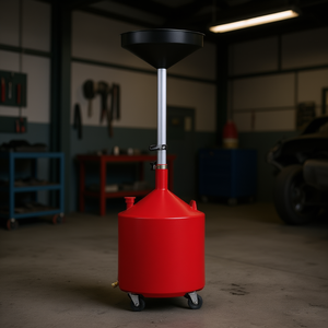 Drenador de Aceite Portátil de 18 Galones con Ruedas y Altura Ajustable para Reparación de Automóviles y Uso Industrial - Product Image 2