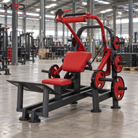 Machine à poussée de hanche à charge libre pour l'entraînement de la force des jambes et des fessiers, construction en acier, usage commercial, équipement de fitness pour salle de sport