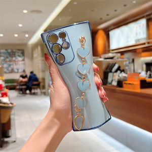 Custodia protettiva per telefono con cinturino a forma di cuore in TPU morbido per <span class=keywords><strong>Samsung</strong></span> Galaxy A12 A13 A52 <span class=keywords><strong>A53</strong></span> 5G <span class=keywords><strong>Cover</strong></span> antiurto - Product Image 3