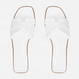 Summer Fashion Women <strong>Silver</strong> Metallic slip on Flats Sandals Ladies <strong>slippers</strong> - Product Image 4