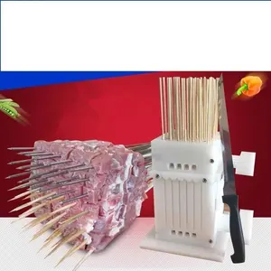 Food Grade Beef Mutton String Device Automatic Stringing Machine Barbecue Skewer For BBQ Making Machine Kebab