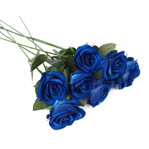 Roses Artificielles en Gros, Fleurs en Velours Rouges, Roses Simples pour Décoration de Maison, Mariage, Fête - Product Image 2