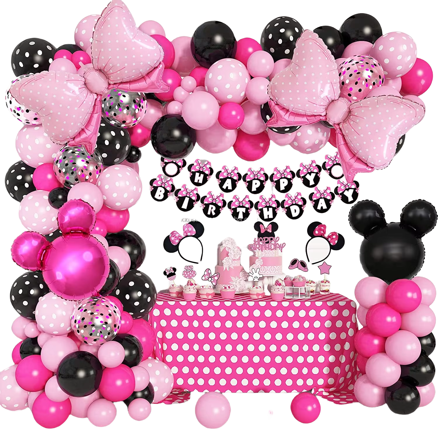 Minnie Mouse Birthday Party Fun Festive Decorations
