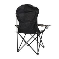 Chaise de camping rembourrée en coton avec accoudoirs, chaise de grande taille pour les amateurs de sport, détente en plein air, camping, randonnée, pêche