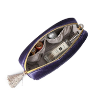 Velours brodé Applique lune étoiles soleil cosmétique sac beauté mallette de rangement trousse de maquillage pratique