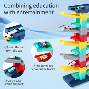 Nouveauté 2025 Blocs de construction pour enfants, Voiture à roulettes, Piste colorée modulable, 30 pièces, Blocs de construction DIY pour enfants, Développe le cerveau - Product Image 2