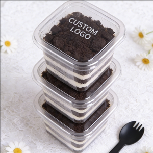 ถ้วยขนมหวานแบบใช้แล้วทิ้งทรงกลม PP ขนาด 1000 มล. 30 ออนซ์ 16 ออนซ์ ผนังชั้นเดียว พร้อมฝาปิด เส้นผ่านศูนย์กลาง 90 มม. สำหรับโยเกิร์ต - Product Image 3