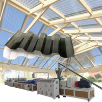 0.4-1.6mm d'épaisseur Polycarbonate (PC PET) Feuille de tuile de toit transparente faisant la machine d'extrusion PVC PP vis à clé en plastique