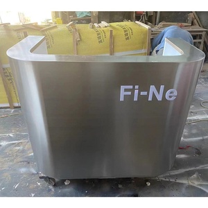 Negozio <span class=keywords><strong>bar</strong></span> personalizzato in acciaio inossidabile piccolo registratore di <span class=keywords><strong>cassa</strong></span> Reception semplice salone di bellezza da barbiere Reception - Product Image 2