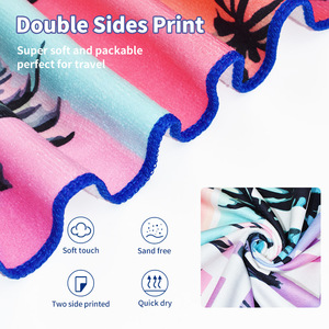 Serviette de <span class=keywords><strong>plage</strong></span> en microfibre à séchage rapide et anti-sable 80*160cm, serviette de <span class=keywords><strong>plage</strong></span> en microfibre imprimée, logo personnalisé - Product Image 6