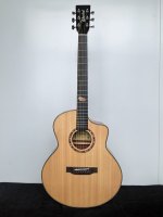 Premium Sound 41 Inch Acoustic Guitar Solid Sitka Spruce Top Back&Sides Mahogany Natural Gloss
