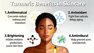 Crème éclaircissante pour le visage au curcuma vitamine C niacinamide-Hydratant quotidien pour peau terne - Product Image 6