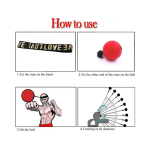 Balón de velocidad para boxeo Muay Thai con banda para la cabeza para entrenamiento de tiempo de reacción en Sanda, boxeo y entrenamiento de reflejos. - Product Image 5