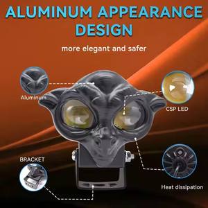 Nuevas Luces Antiniebla LED de 12V, 3 Pulgadas, 40W, Blanco/Amarillo, Doble Color, Mini Luces de Conducción para Motocicleta - Product Image 6