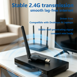 IFA02 ดองเกิลไวไฟ USB 2.4G สัญญาณทะลุทะลวงสูง รุ่น 90 °   อะแดปเตอร์ไร้สายแบบพับได้ขนาดกะทัดรัดสำหรับแล็ปท็อปเดสก์ท็อป - Product Image 6