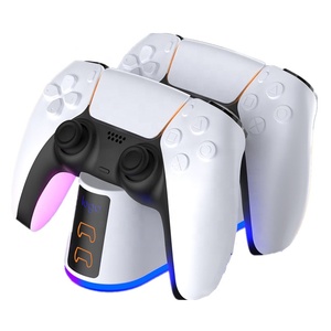 Syytech Station de Chargement Rapide <span class=keywords><strong>pour</strong></span> Manette <span class=keywords><strong>PS5</strong></span> avec Lumière LED Colorée et <span class=keywords><strong>Accessoires</strong></span> - Product Image 2