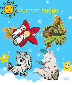 निर्माताओं चीन कस्टम लोगो धातु मुलायम तामचीनी अंचल पिन कस्टम तामचीनी पिन - Product Image 5