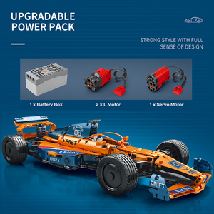Reobrix 1:8 Control Remoto F1 Modelo SF71H Fórmula Modelo de Carreras Fórmula Uno Modelo de Coche BloBuilding Blocks Sets Niños Regalo de Cumpleaños - Product Image 5