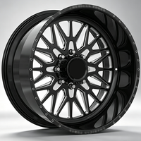 Jante de camion forgée et polie à déport profond 24*12 pouces 6x139.7 8x170 8x180 8x165.1 pour Ford F150 F250 GMC Chevy RAM 2500 1500