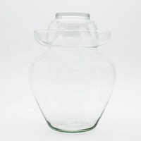 Pot de Fermentation en verre de 2500ML avec couvercle, Pot de Fermentation traditionnelle chinoise avec couvercle hermétique
