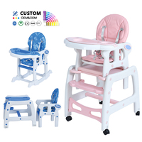 Chaise haute portable pour bébé, idéale pour les repas, en plastique, pour enfants, vente chaude