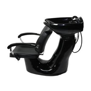 Sillón de Barbería de Lujo Ligero 2025, de Cuero con Lavabo de Cerámica, Semi-Reclinable - Product Image 4